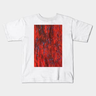 Firefly Sea (blue on red) II/III Kids T-Shirt